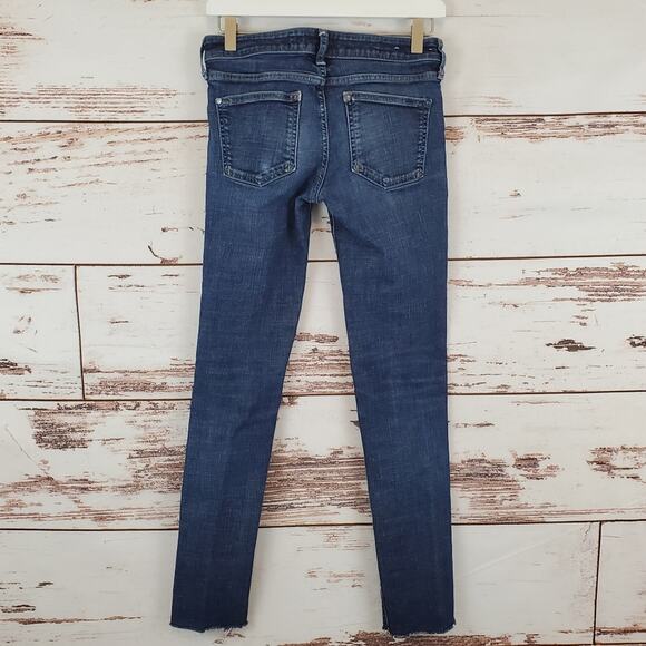 Anthro Pilcro Letterpress Skinny Jeans Distressed Size 26 - Picture 2 of 8